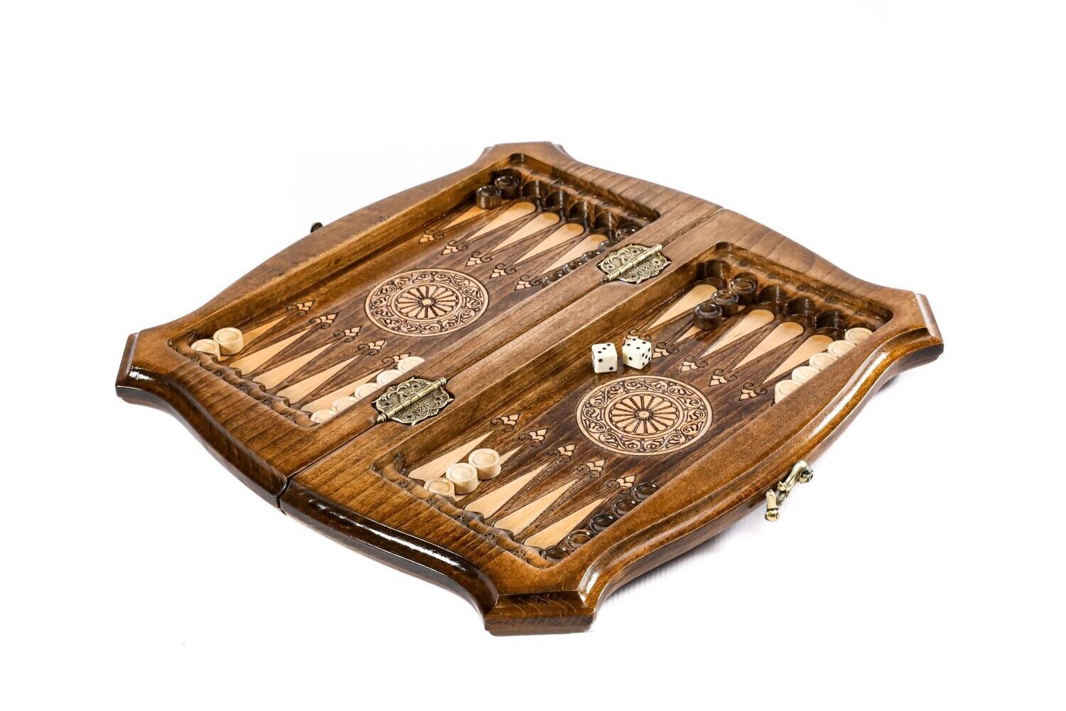 Chess-backgammon with copyrighted contour outline 30/30 cm