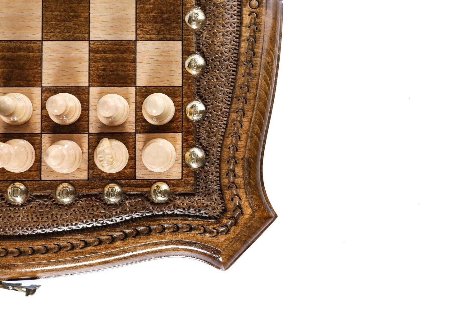 Chess-backgammon with copyrighted contour outline 30/30 cm
