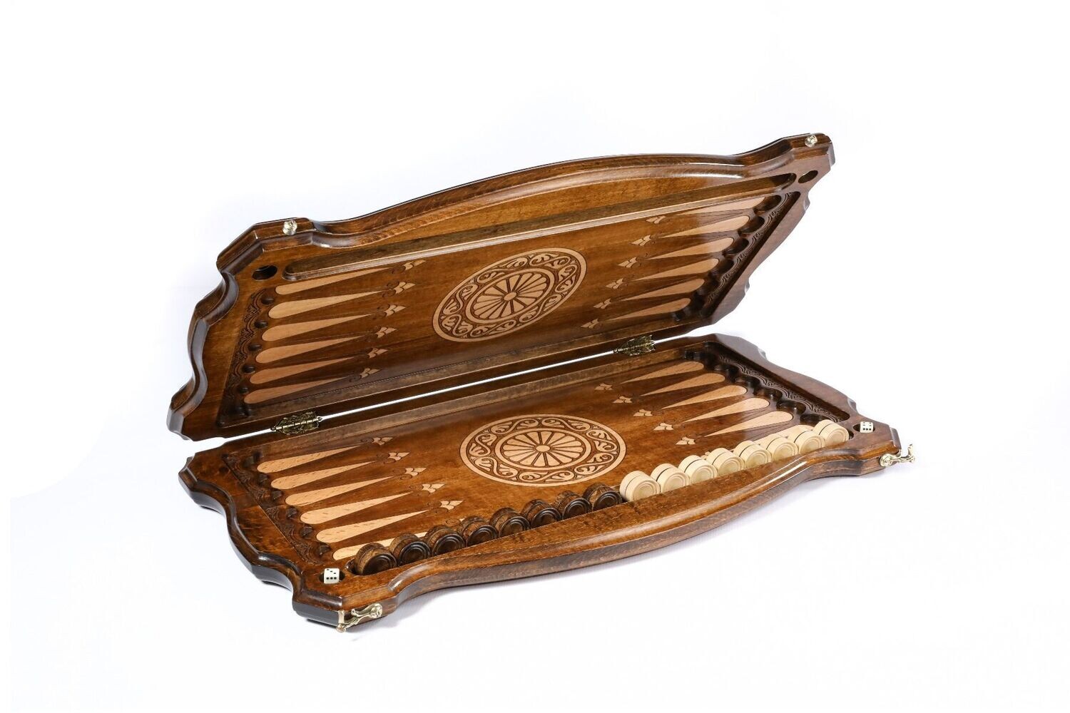 Pomegranate backgammon with copyrighted contour outline