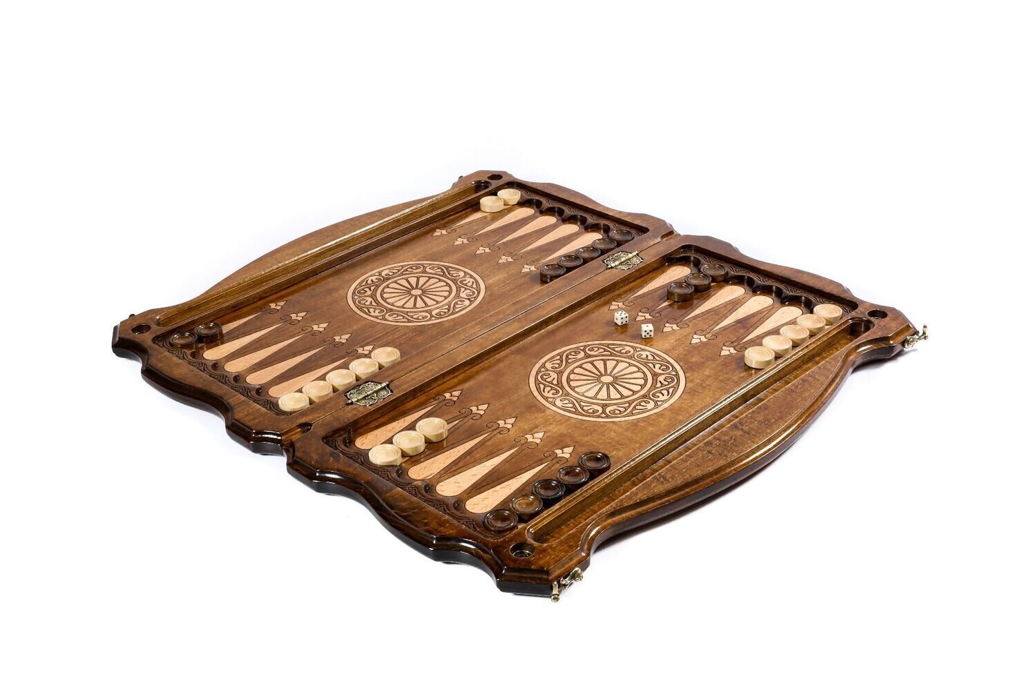Pomegranate backgammon with copyrighted contour outline
