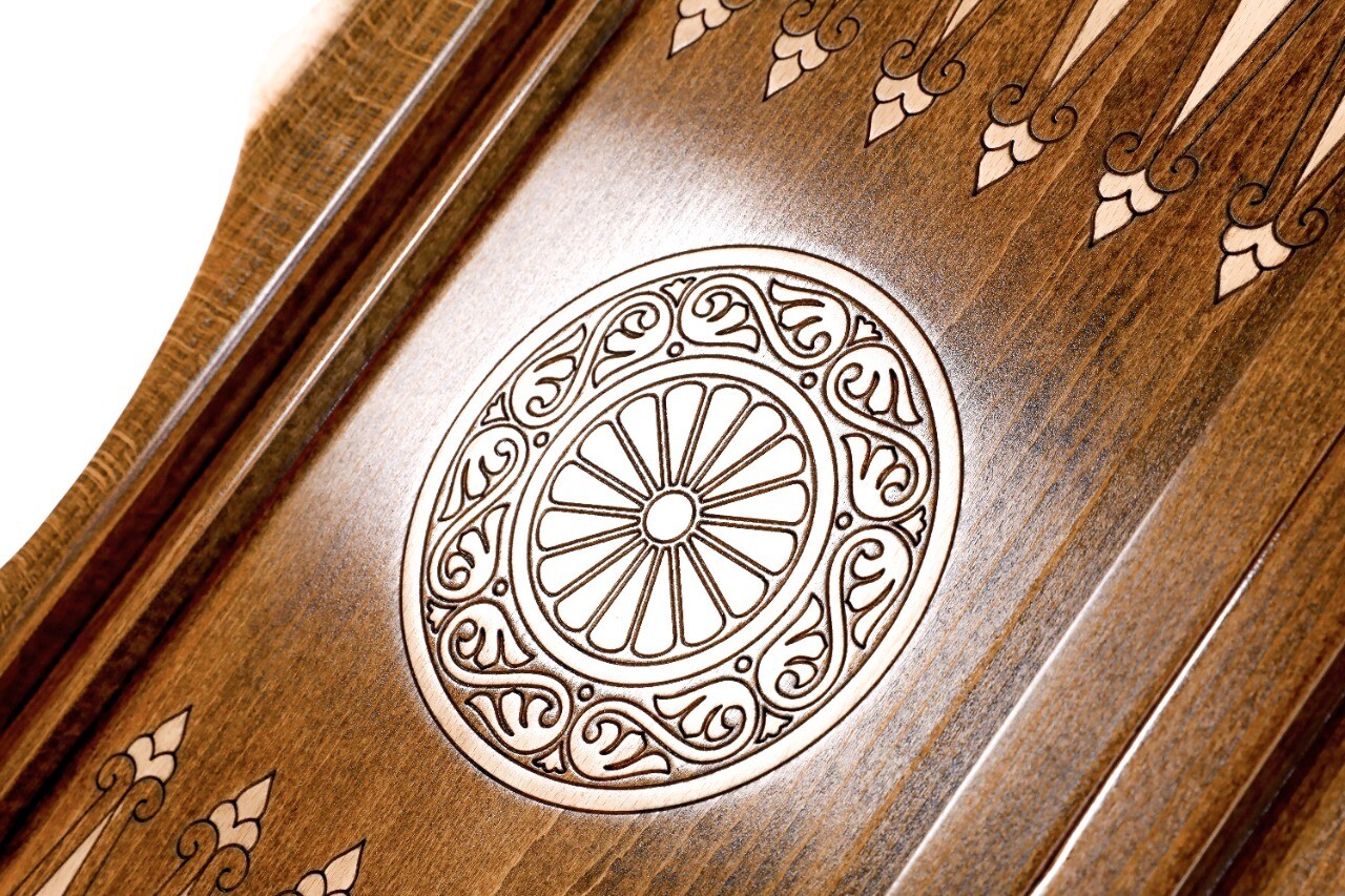 Ornamental motif Backgammon with copyrighted Mount Ararat outline