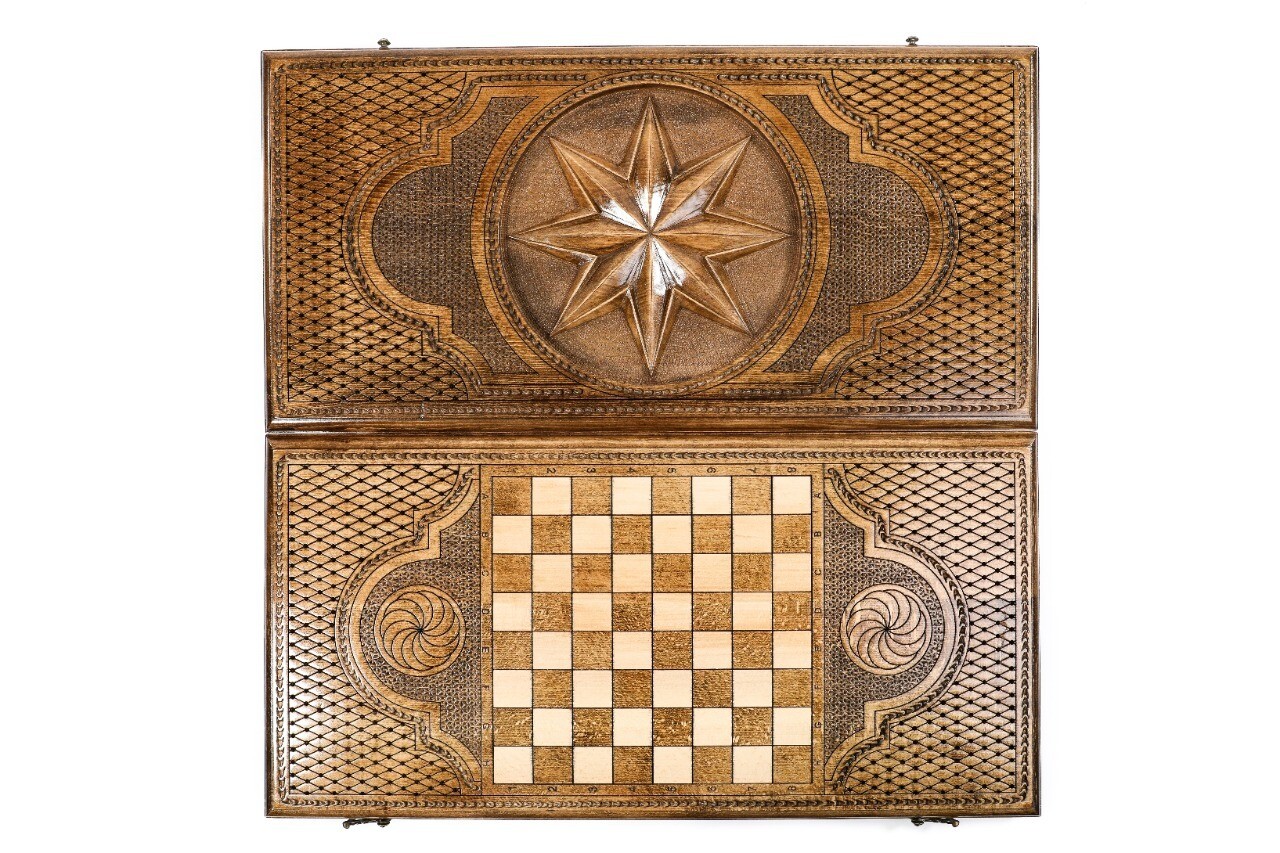 Octagram backgammon Classic 24&quot; x 12&quot; x 2&quot;