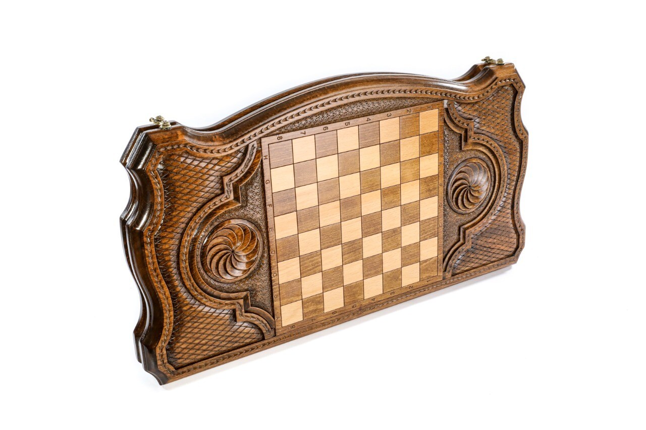 Backgammon Lion with copyrighted contour outline 24&quot; x 12&quot; x 2&quot;