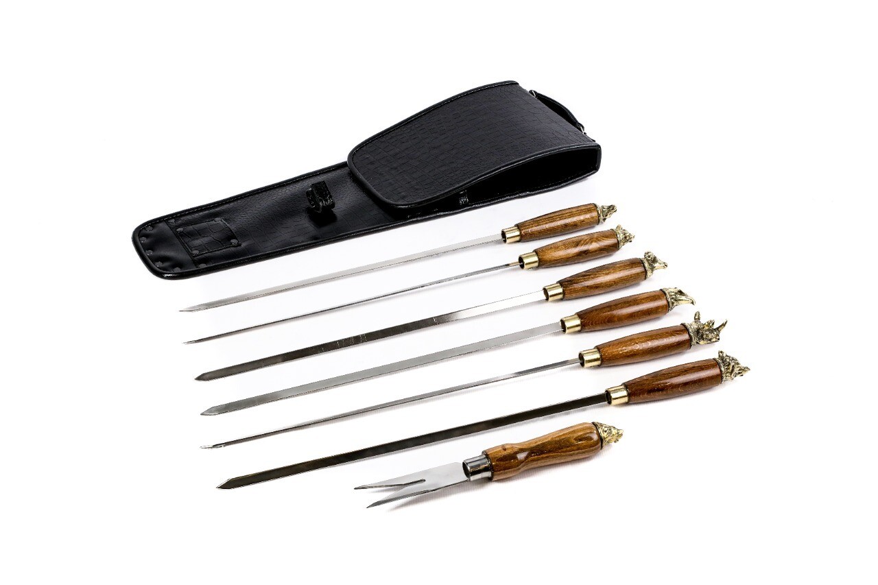 Barbecue Skewers Animal Brass Head