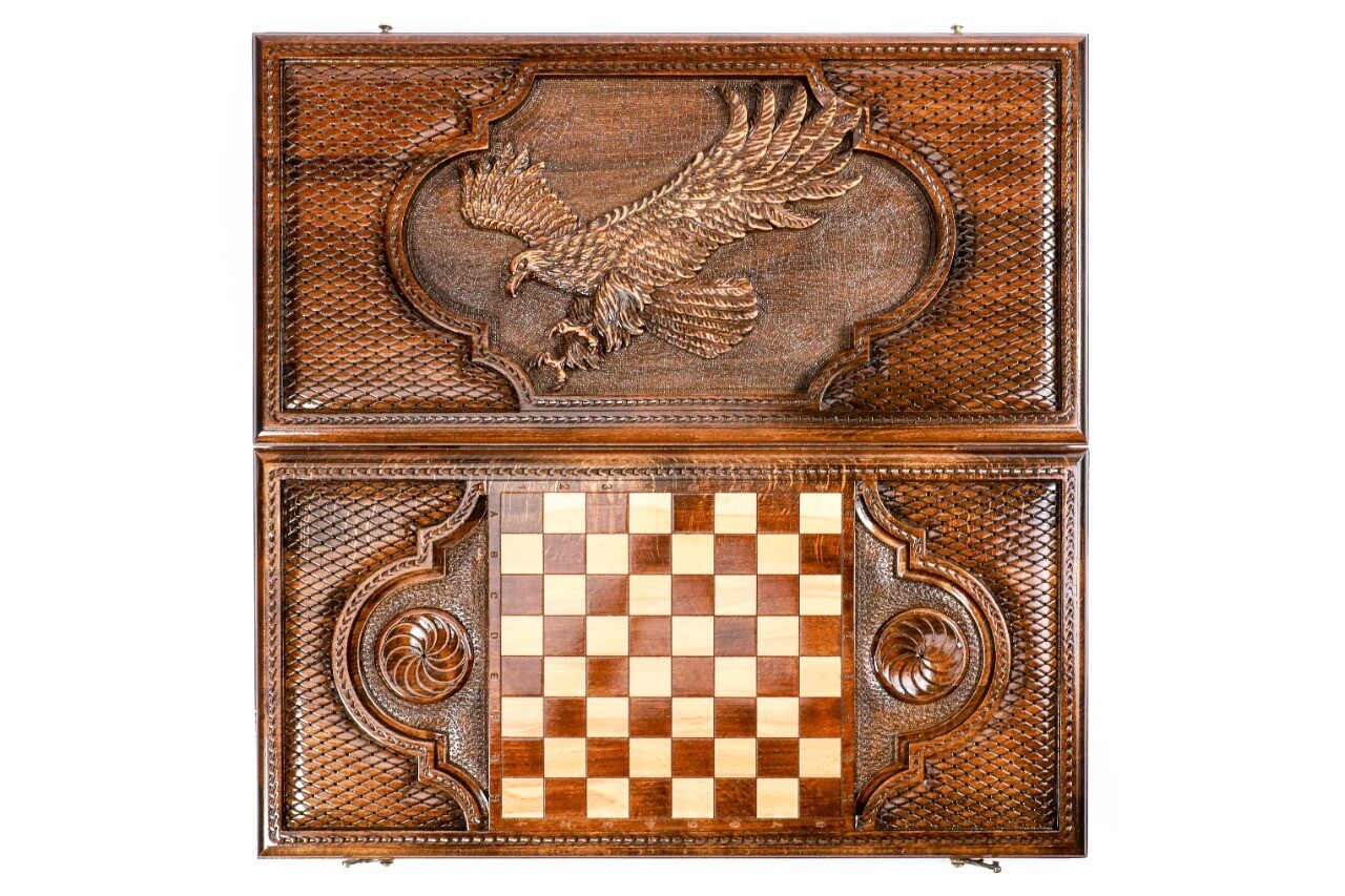 Backgammon Eagle classic 24&quot; x12 &quot; x 2&quot;
