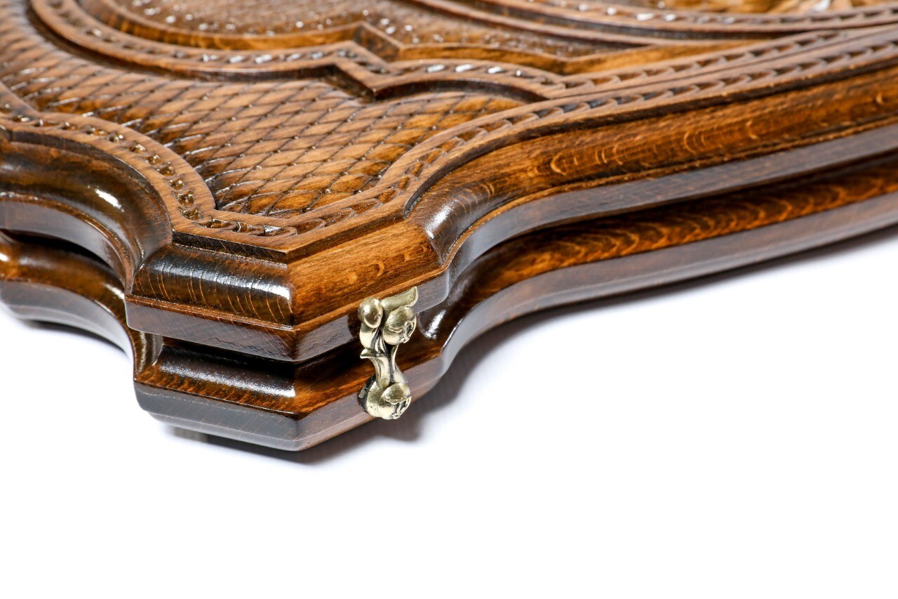 Backgammon Lion with copyrighted contour outline 24&quot; x 12&quot; x 2&quot;