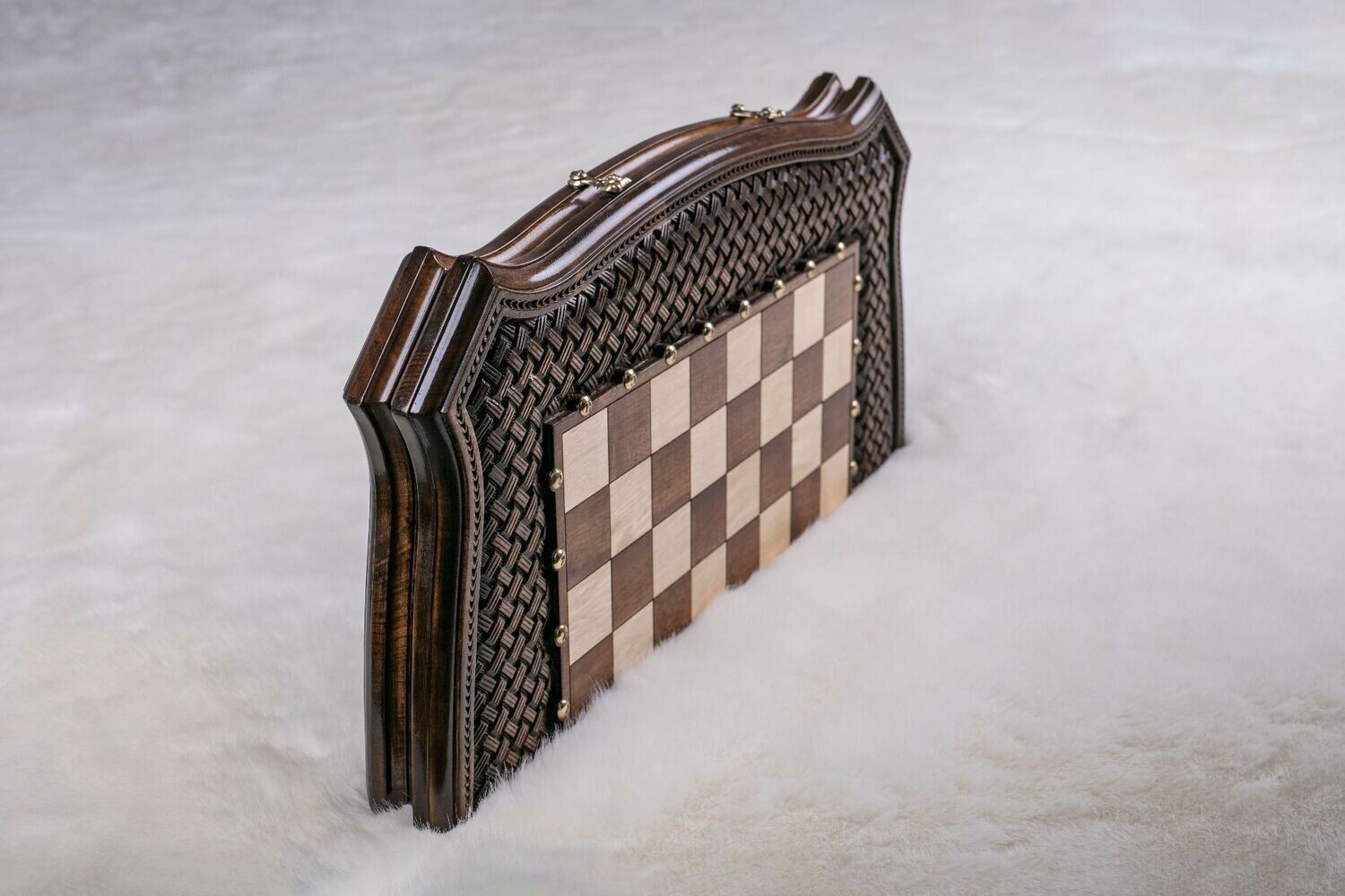 Chess-backgammon classic Eternity with patterns 24x24x2&quot;