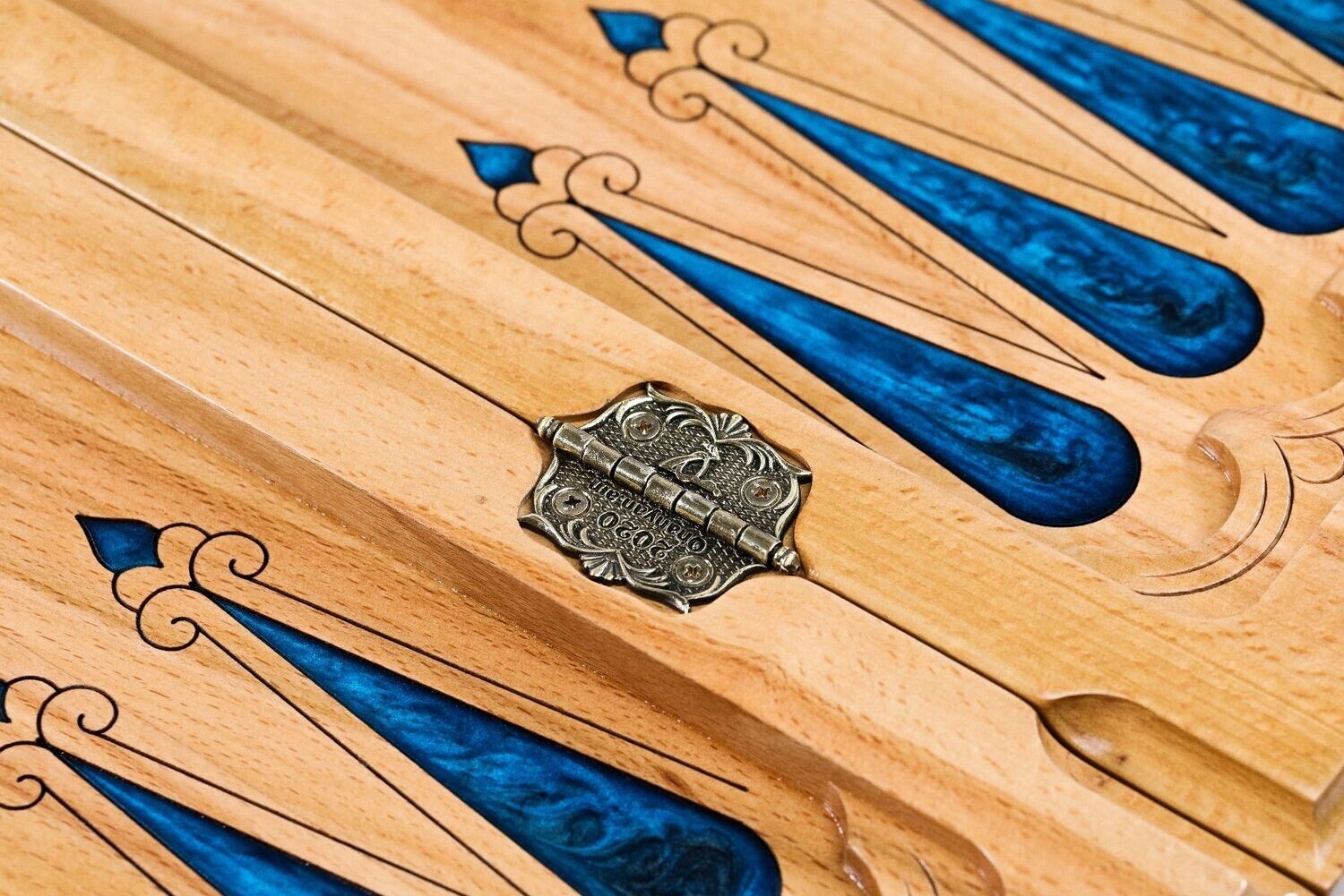 Ornamental - epoxy backgammon two-sided classic 24x12x2&quot;