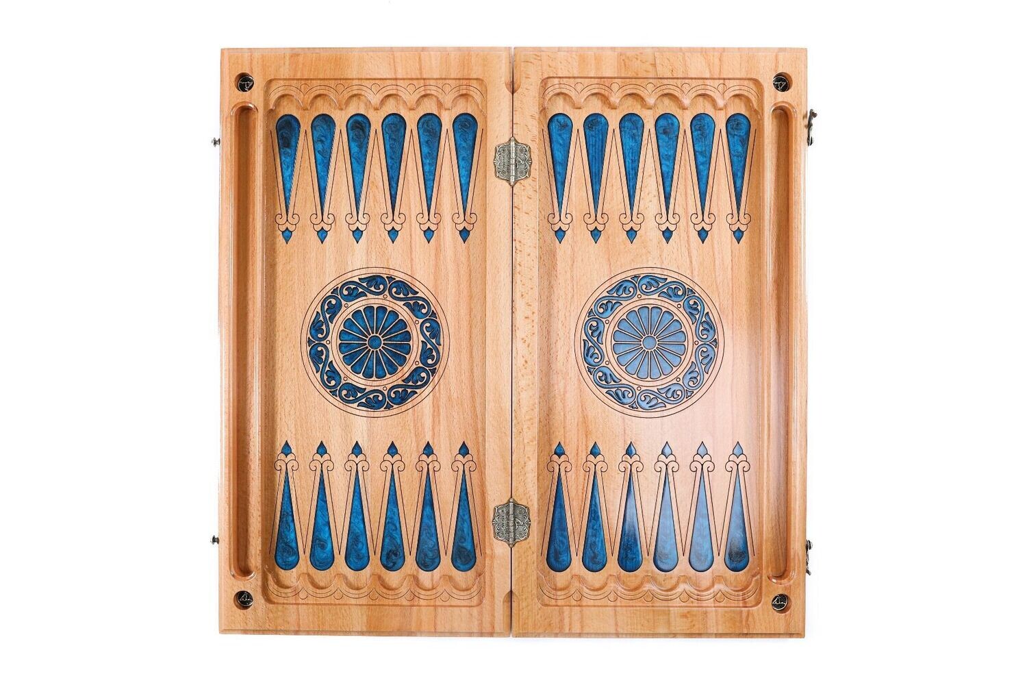 Ornamental - epoxy backgammon two-sided classic 24x12x2&quot;
