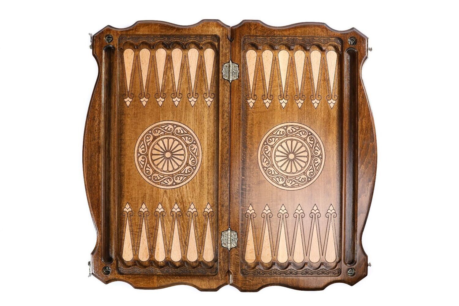 Bear backgammon with copyrighted contour outline 24x12&quot;x2&quot;