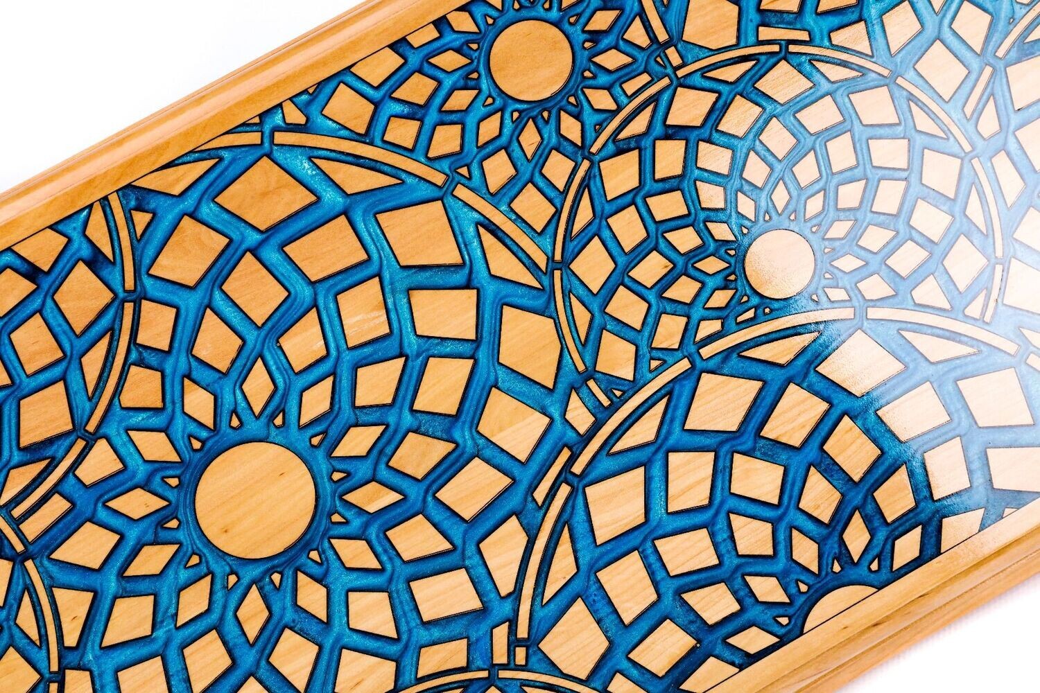 Ornamental - epoxy backgammon two-sided classic 24x12x2&quot;