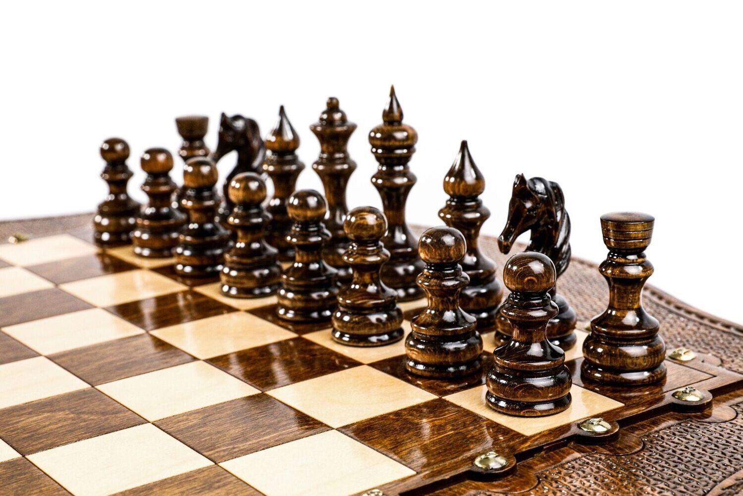 Table Chess with copyrighted contour outline 24x24x24&quot;