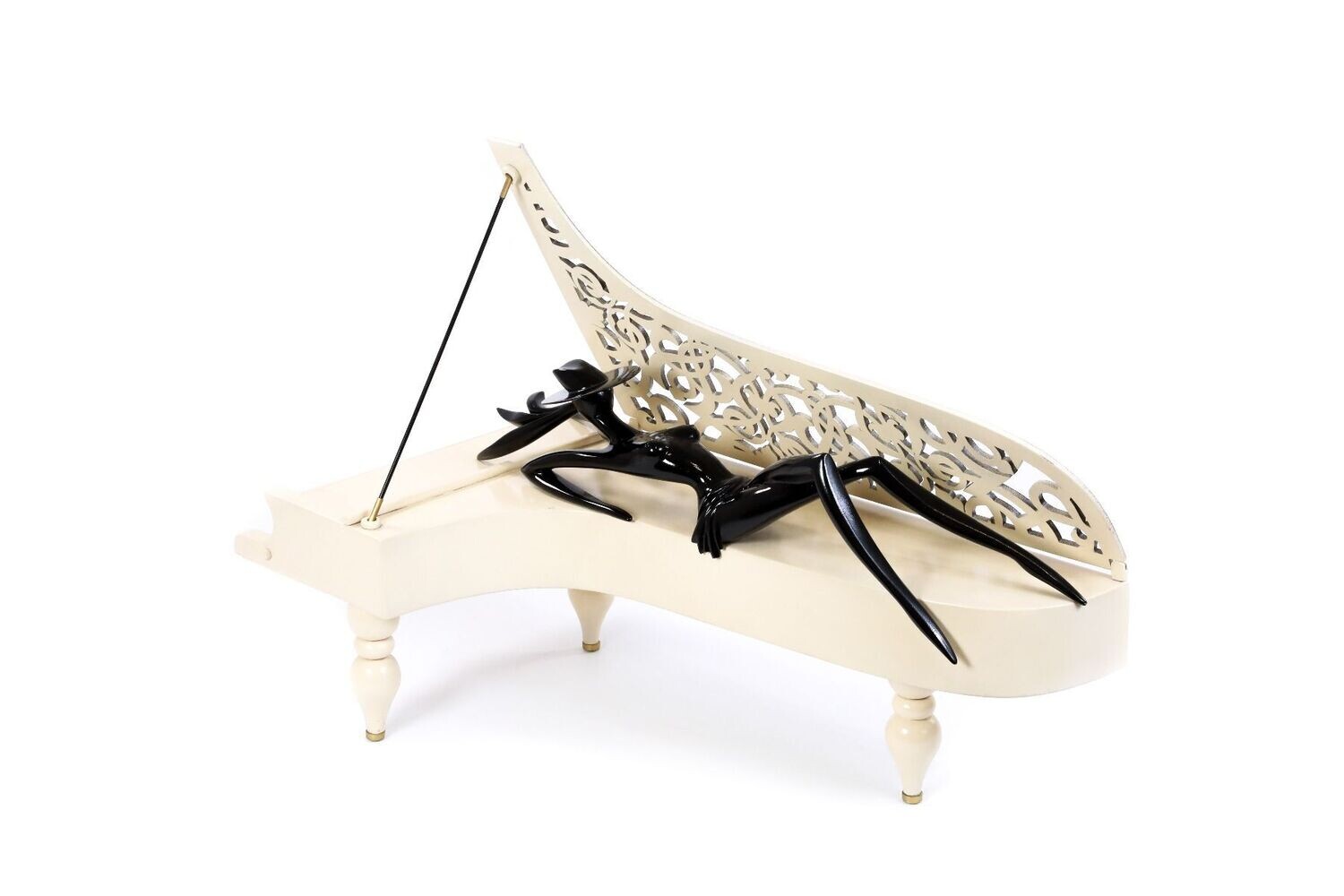 Lady of the piano sculpture 54/26/39 cm