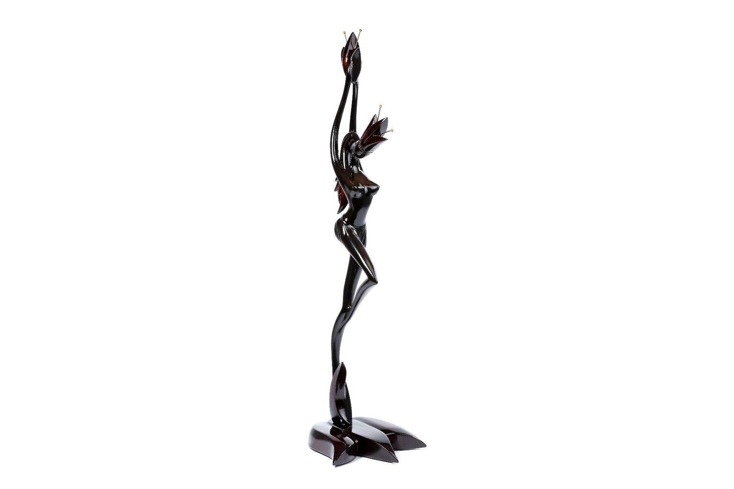 Girl with Flower Sculpture 30/30/100 cm