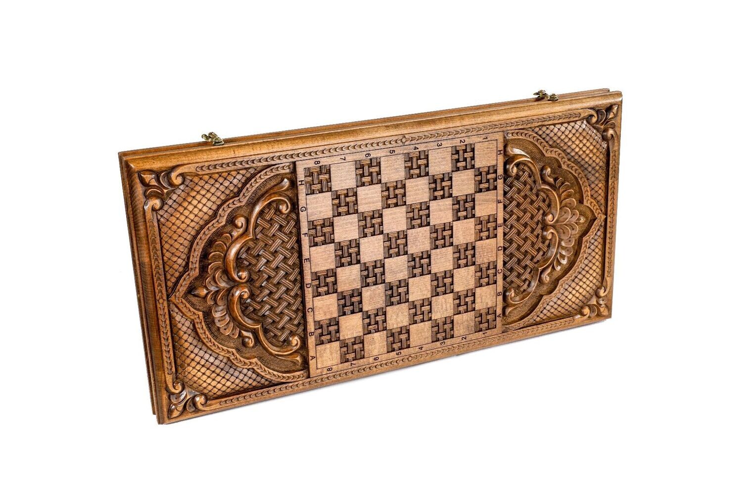 Ornamental bas-relief backgammon classic 24&quot;X12&quot;X 2&quot;