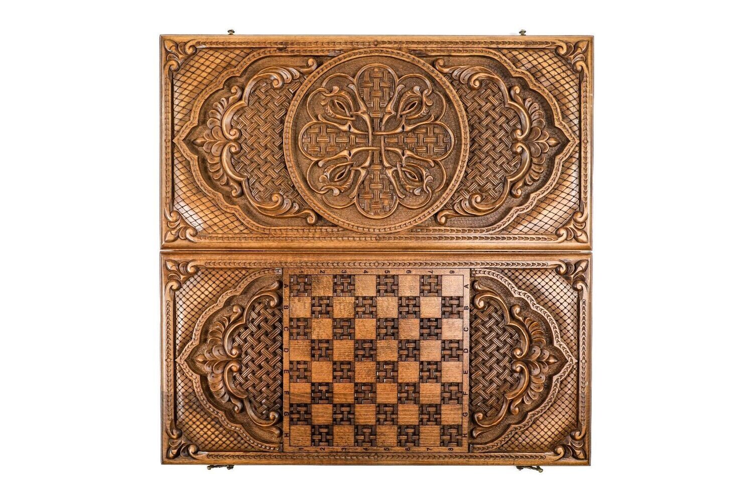 Ornamental bas-relief backgammon classic 24&quot;X12&quot;X 2&quot;