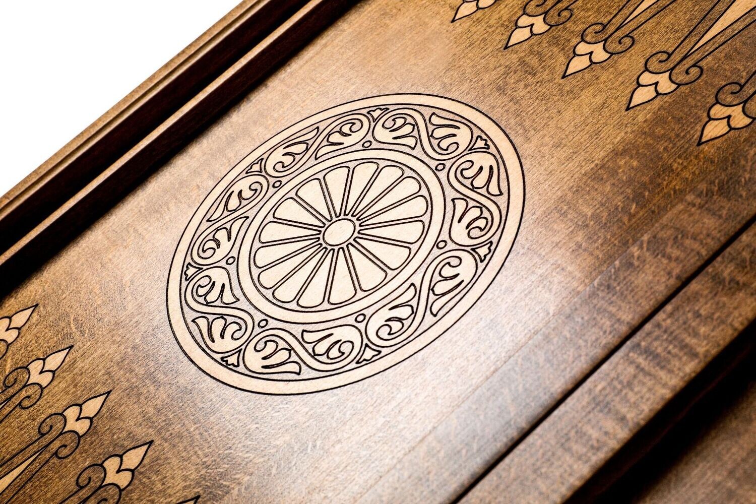Ornamental bas-relief backgammon classic 24&quot;X12&quot;X 2&quot;