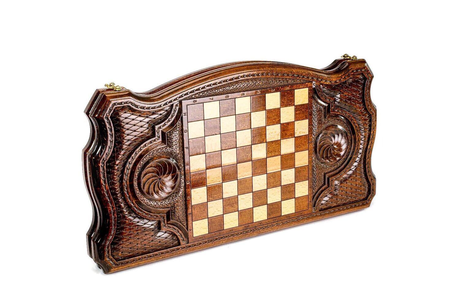 Bear backgammon with copyrighted contour outline 24x12x2&quot;