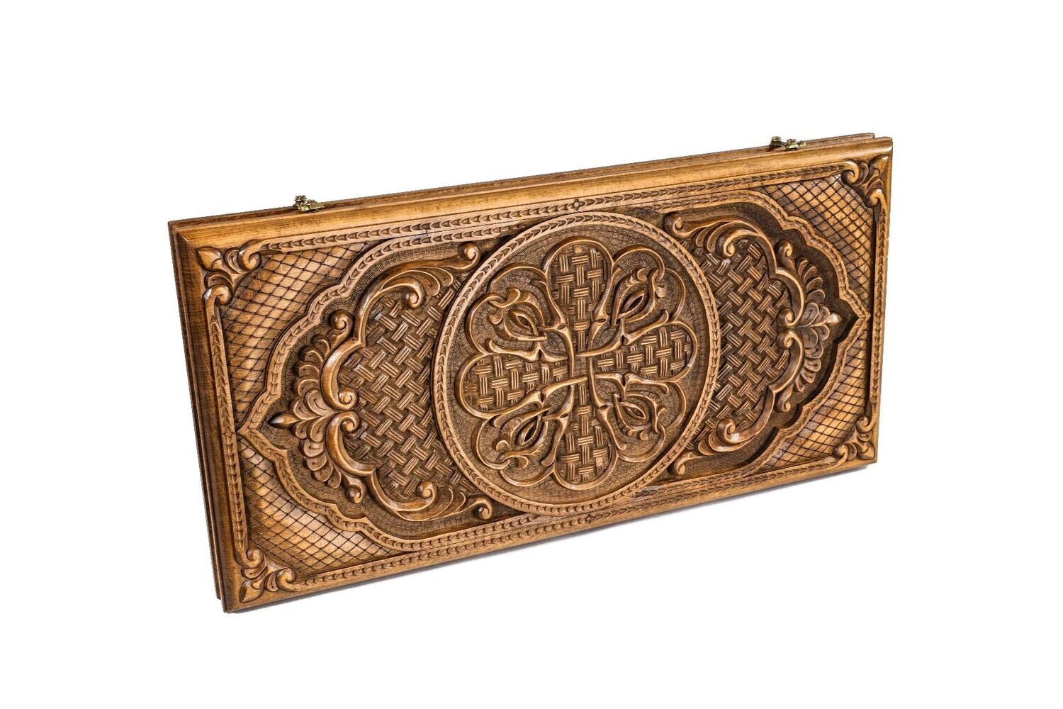Ornamental bas-relief backgammon classic 24&quot;X12&quot;X 2&quot;