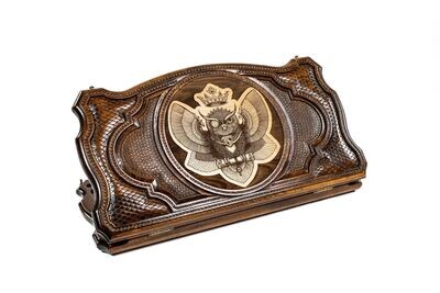 Owl backgammon copyrighted contour outline 24x12x2&quot;