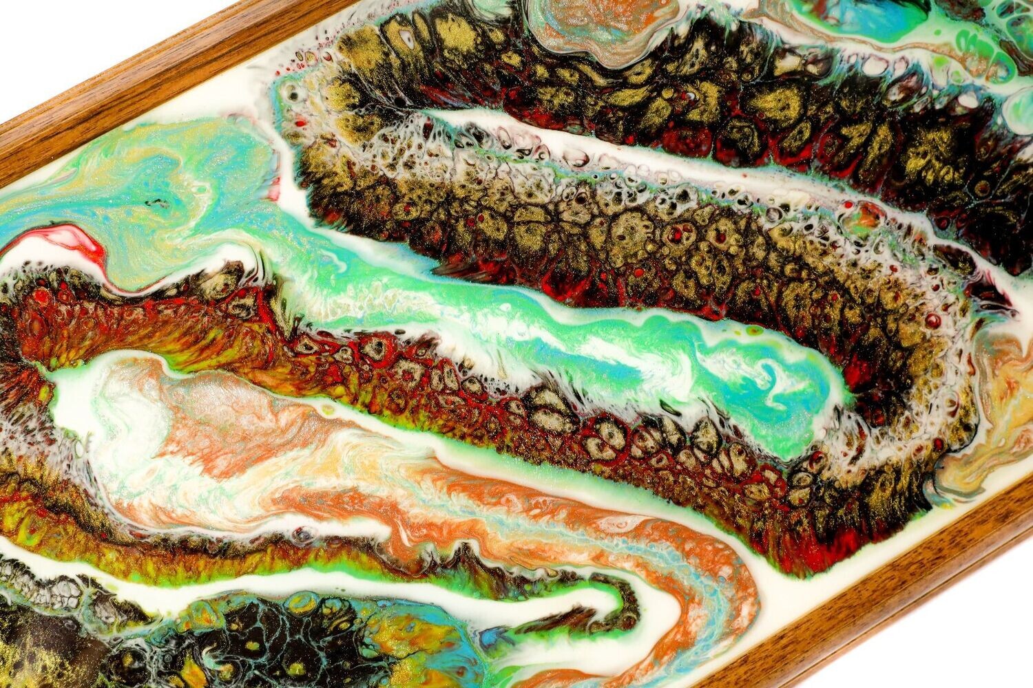 Abstract-epoxy backgammon two-sided classic