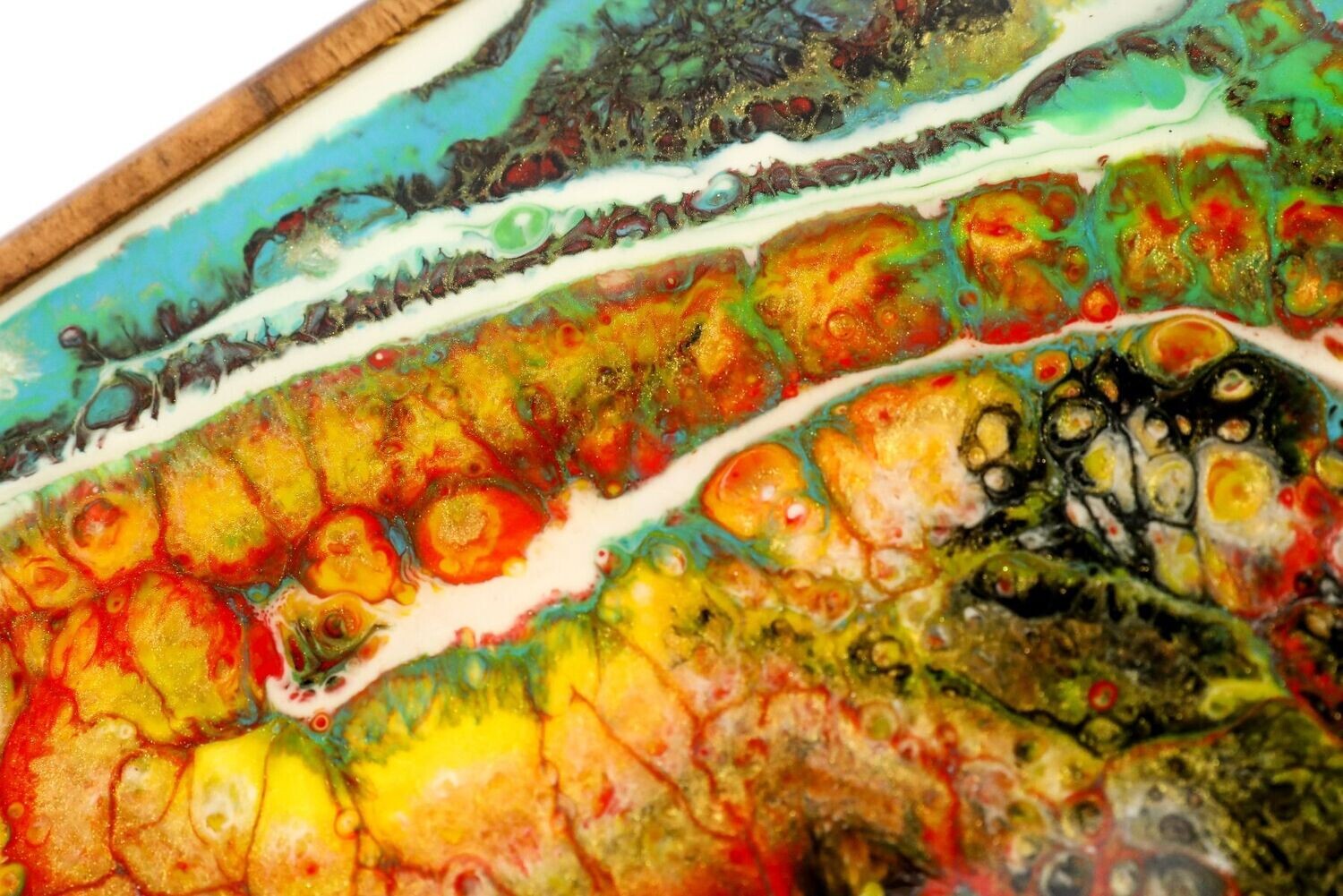 Abstract-epoxy backgammon two-sided classic