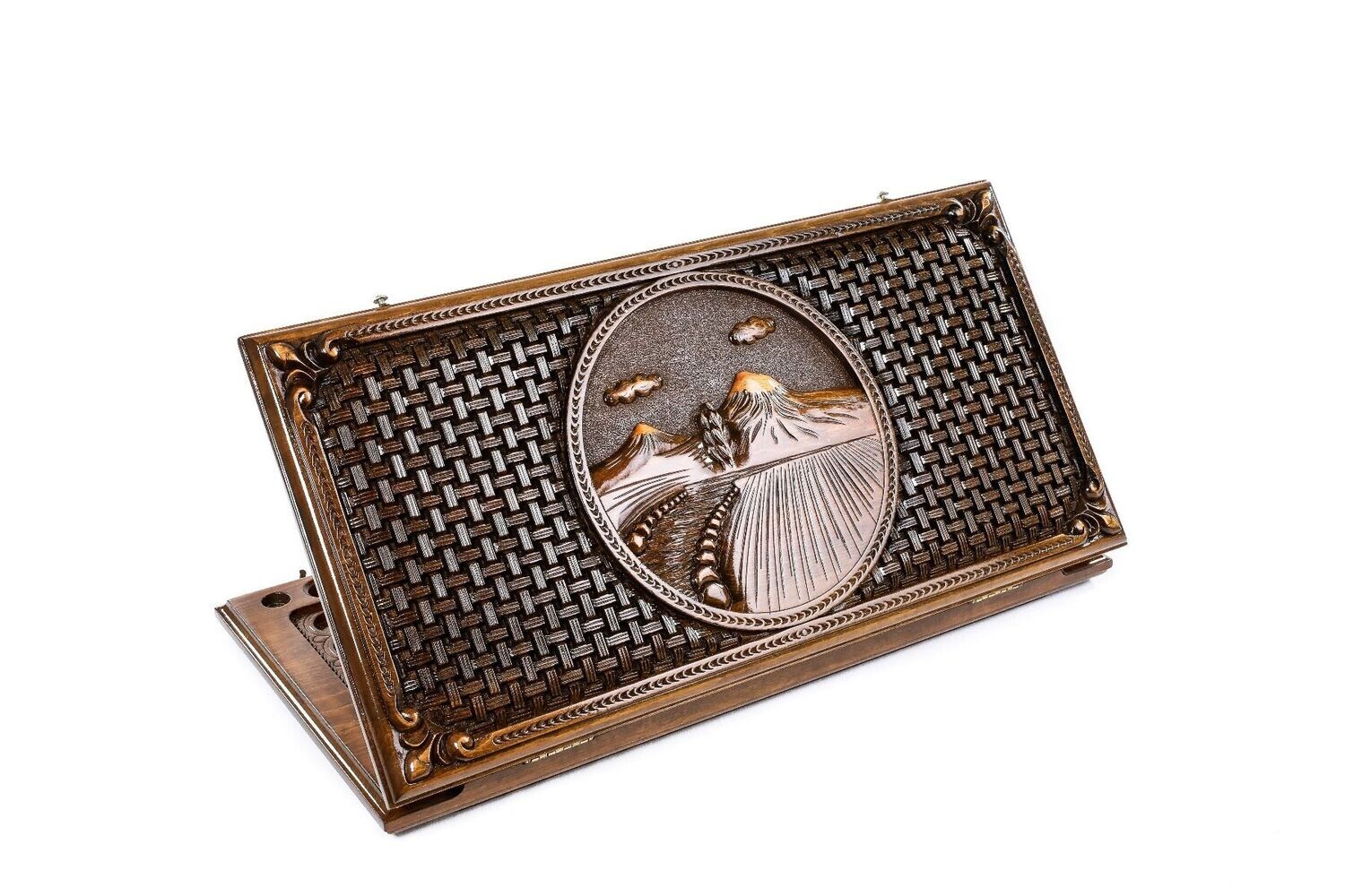 Backgammon Ararat with braid pattern ornaments classic