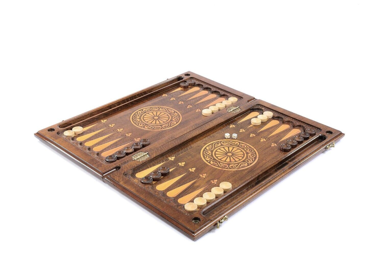Backgammon Ararat with braid pattern ornaments classic
