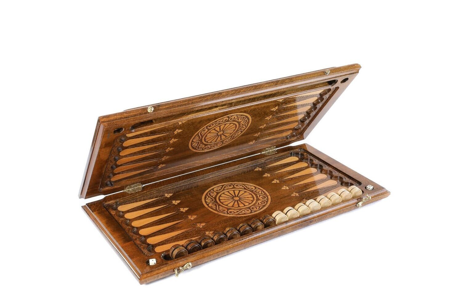 Backgammon Ararat with braid pattern ornaments classic