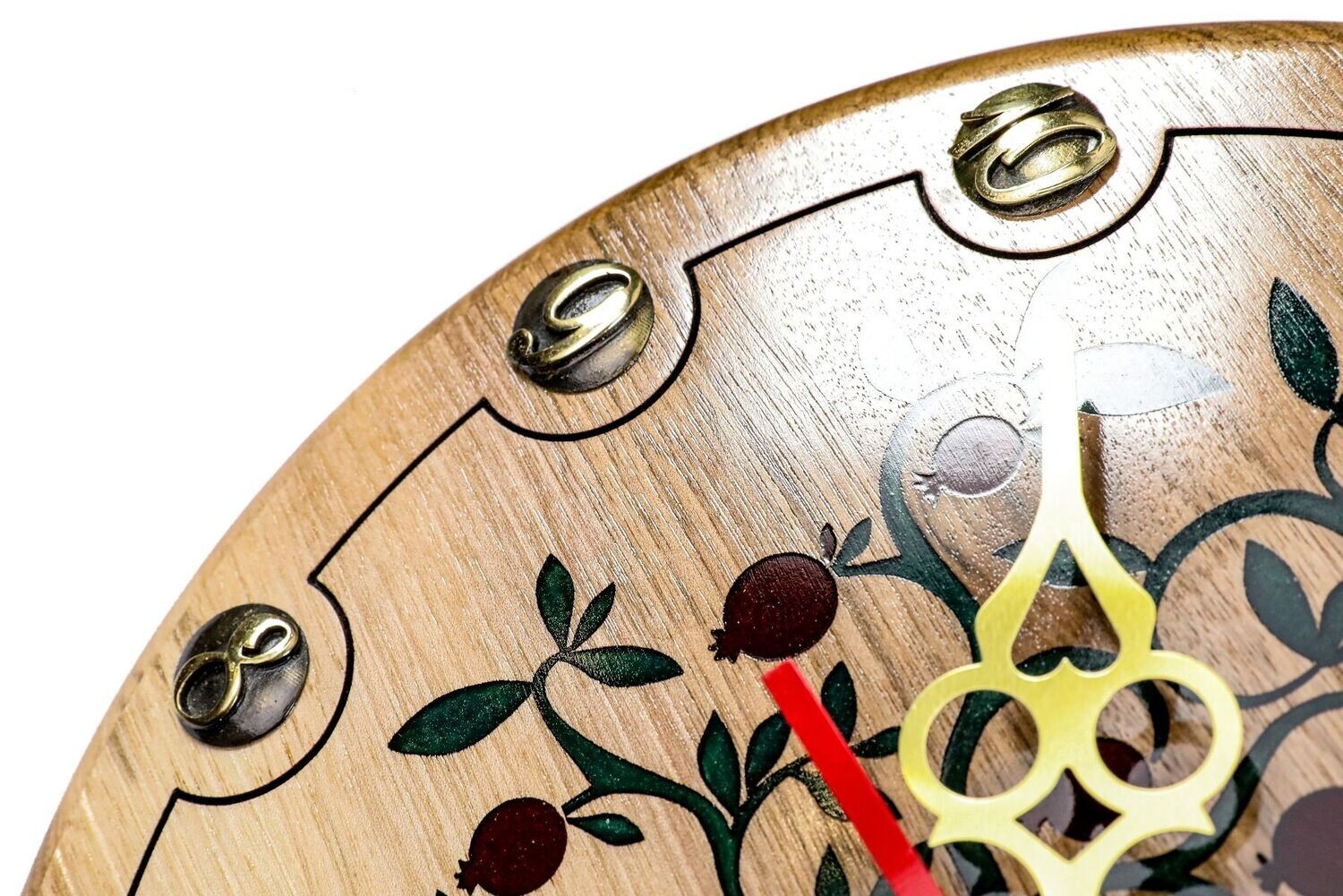 Wall Clock Pomegranate tree 14&quot;