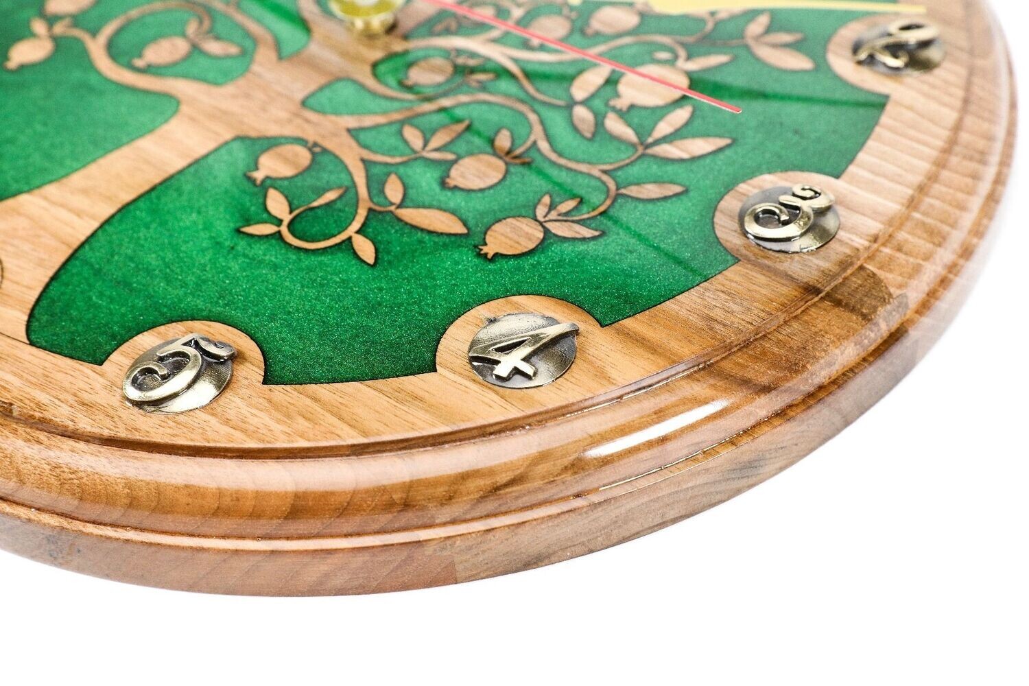 Wall Clock Pomegranate tree 14&quot;
