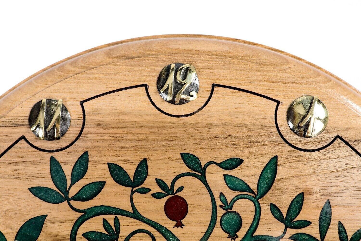 Wall Clock Pomegranate tree 14&quot;