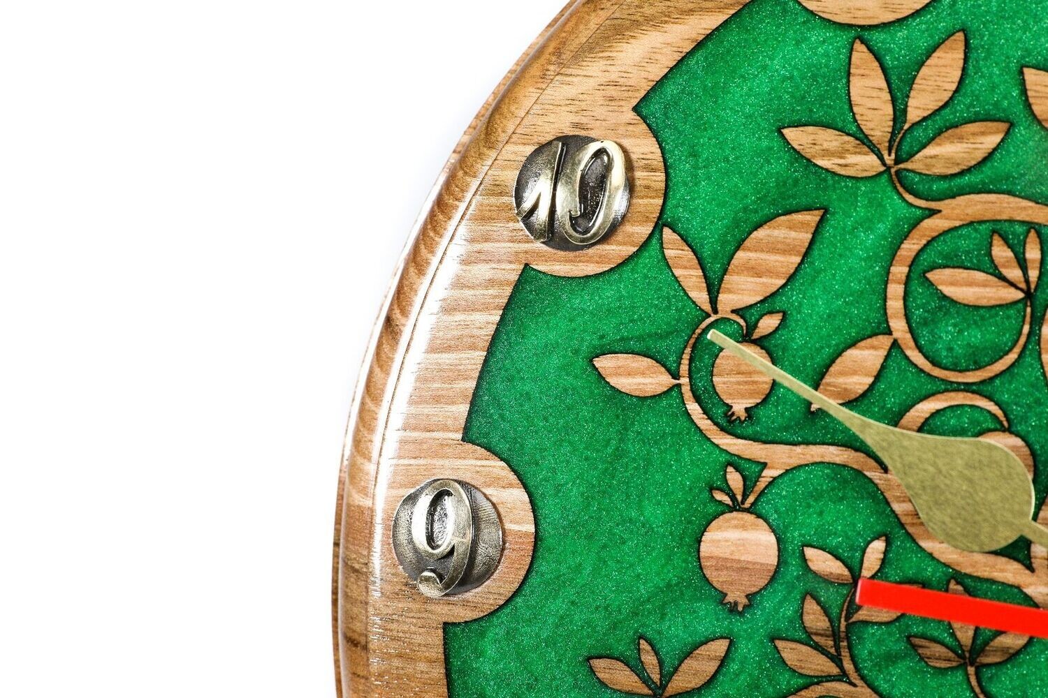 Wall Clock Pomegranate tree 14&quot;