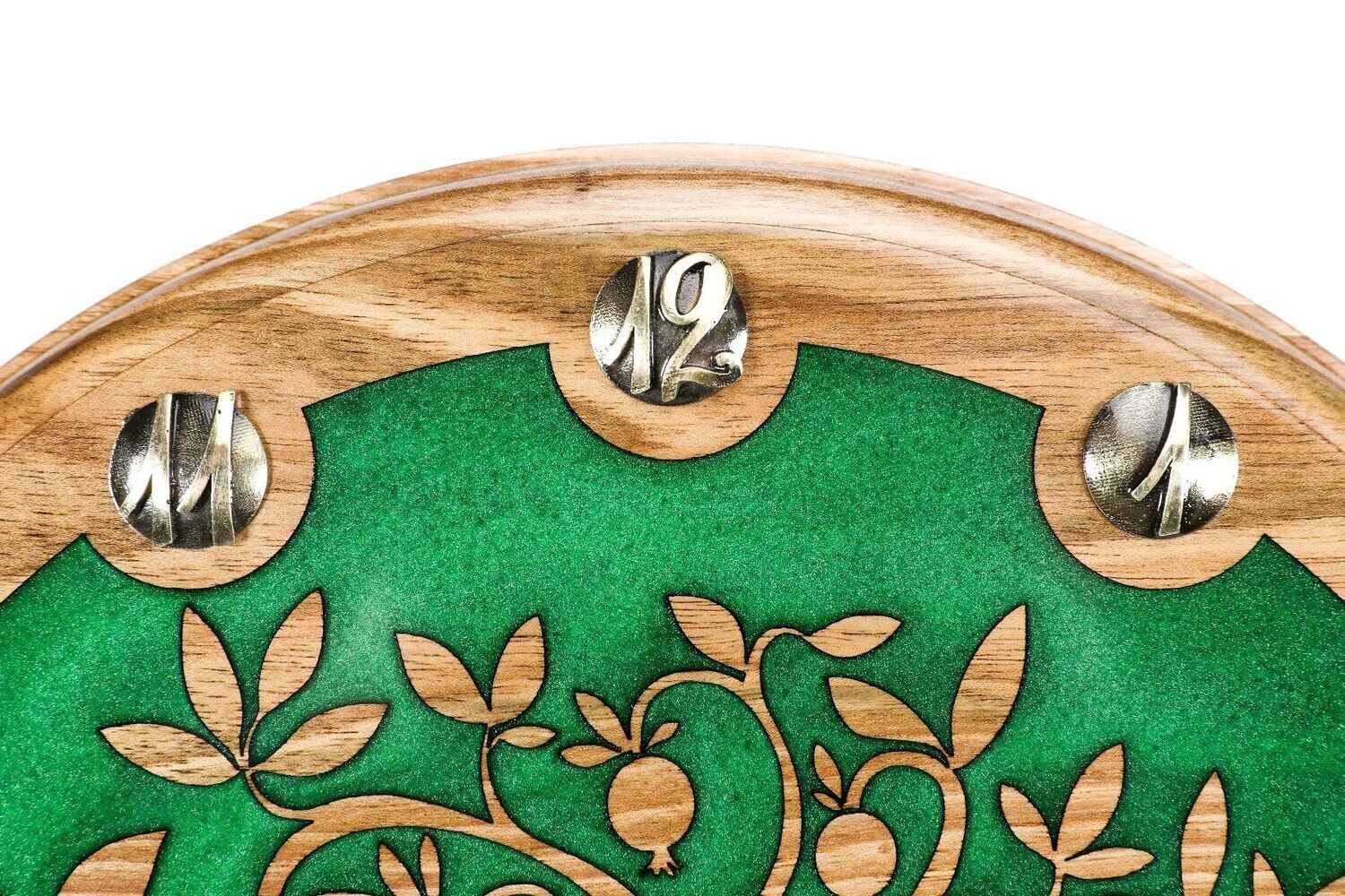Wall Clock Pomegranate tree 14&quot;