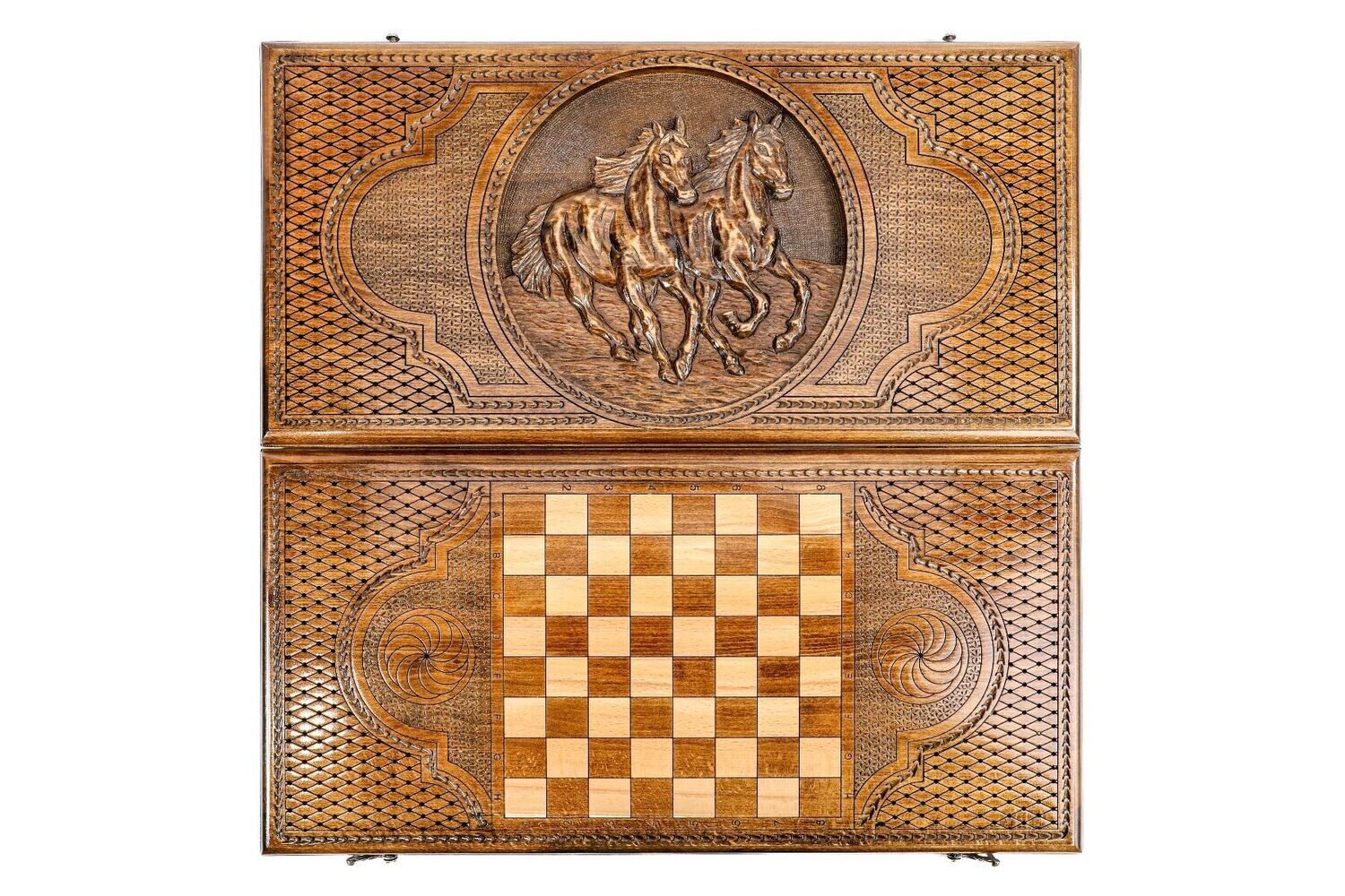 Horse backgammon classic 24 x 12 x 2&quot;