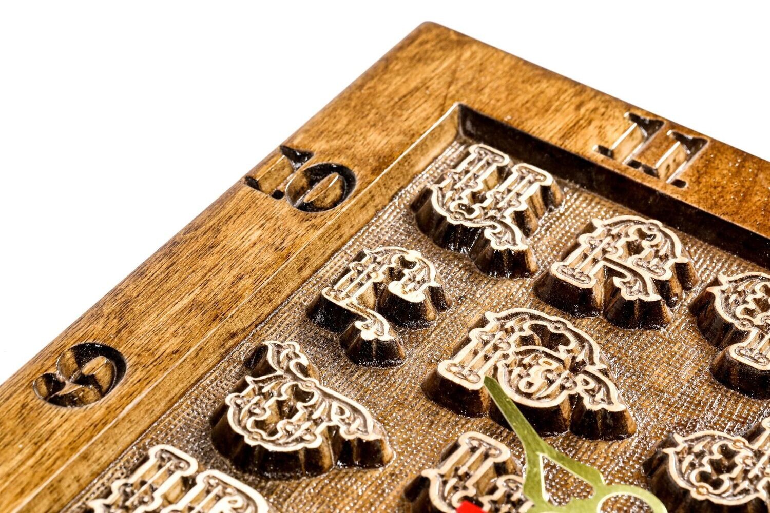 Wall clock with the Armenian alphabet