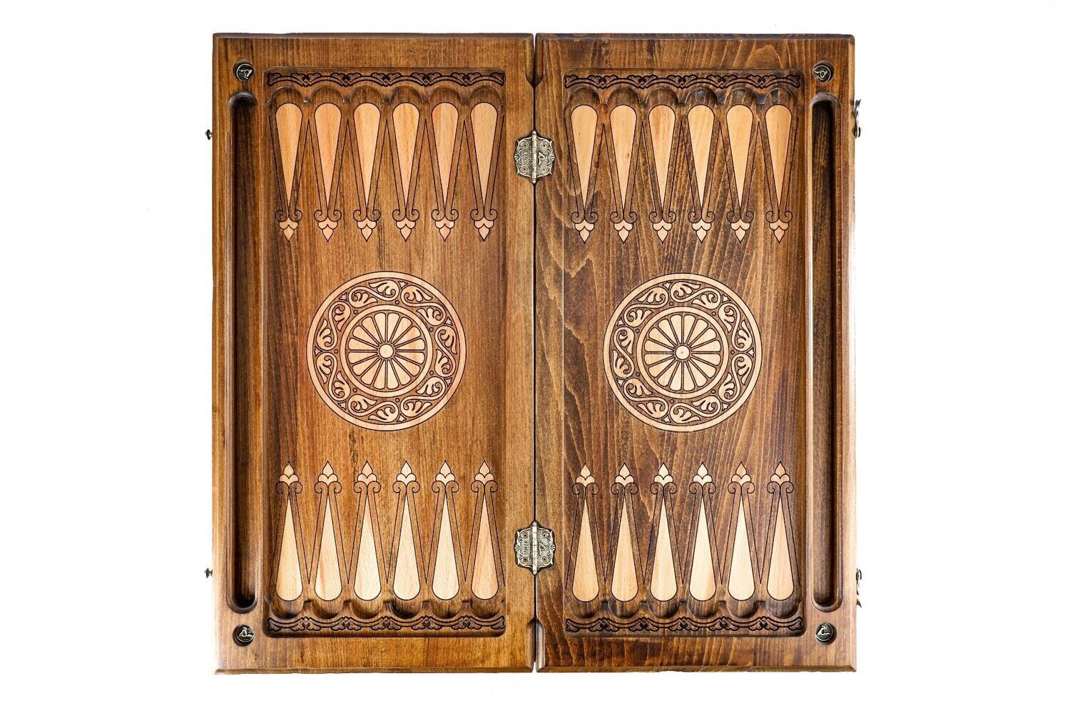 Classic backgammon with stripes 24 x 12 x 2&quot;