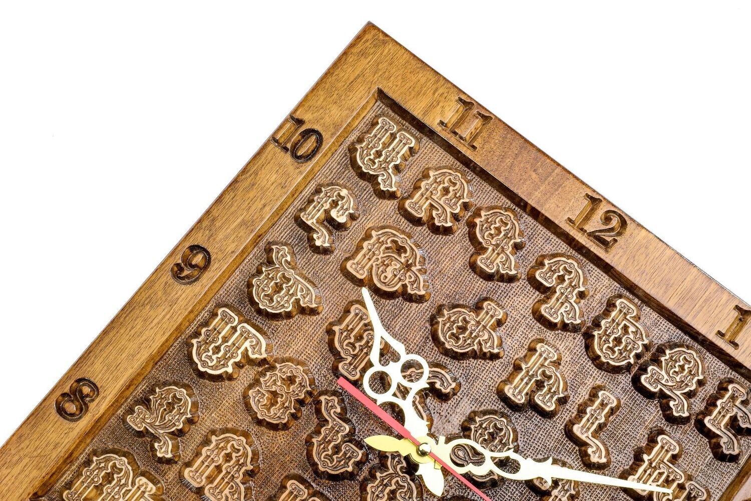 Wall clock with the Armenian alphabet