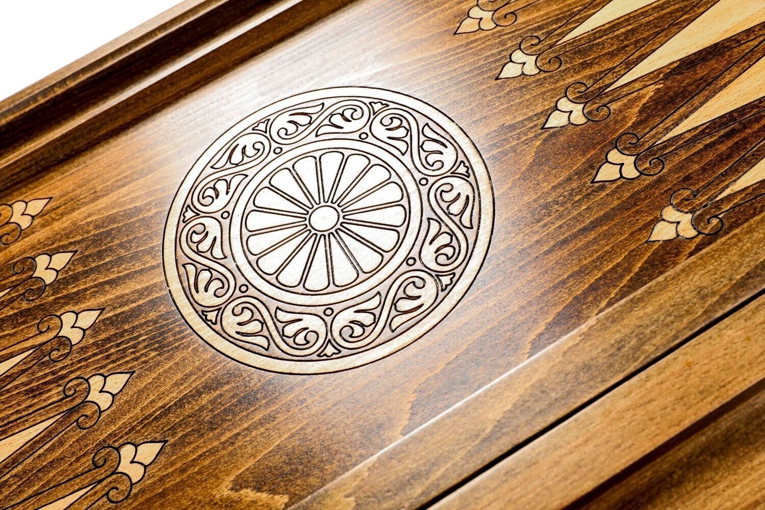 Classic backgammon with stripes 24 x 12 x 2&quot;