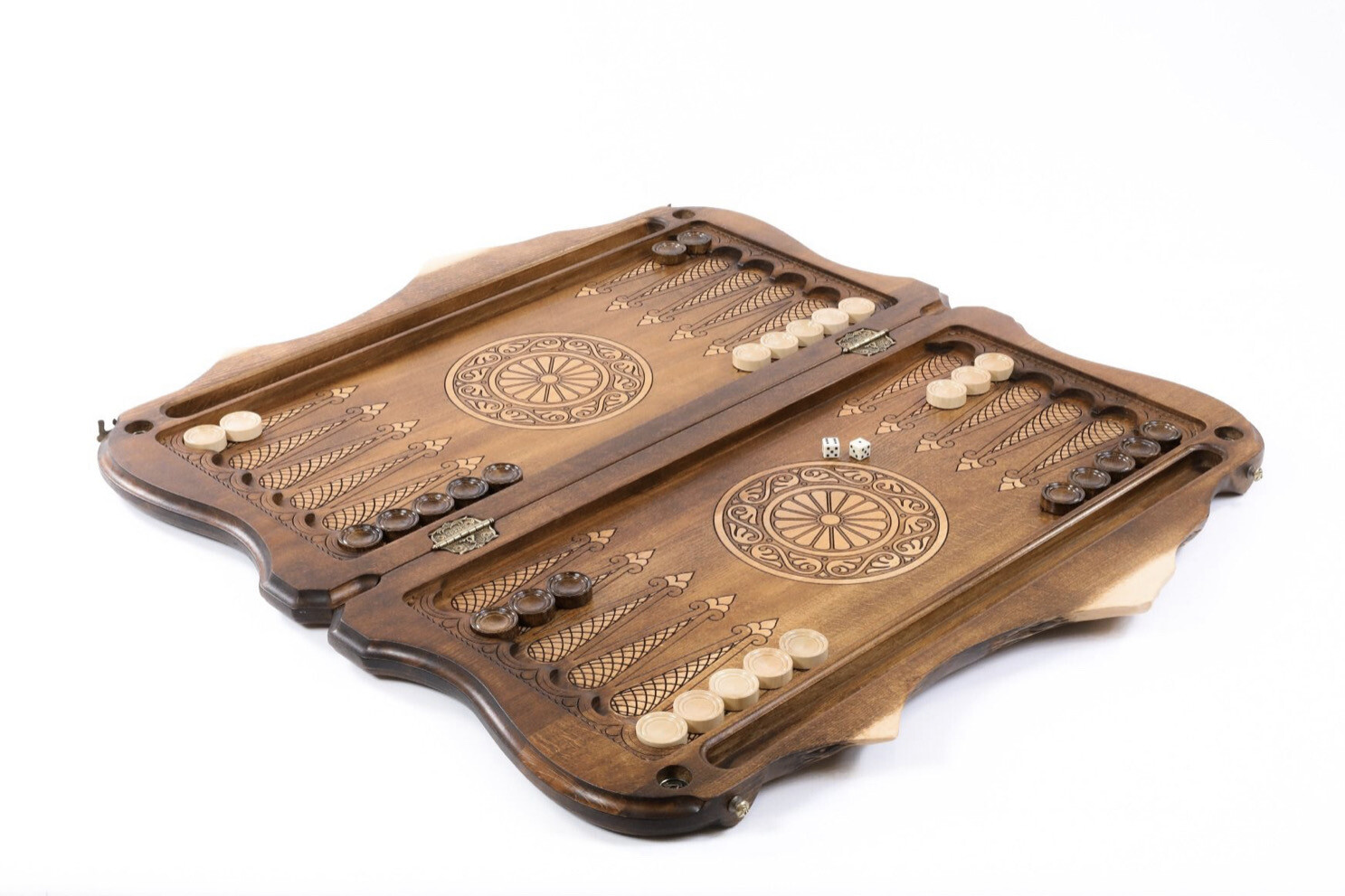 Backgammon Deer with copyrighted Mount Ararat outline 24&quot; x 12&quot;