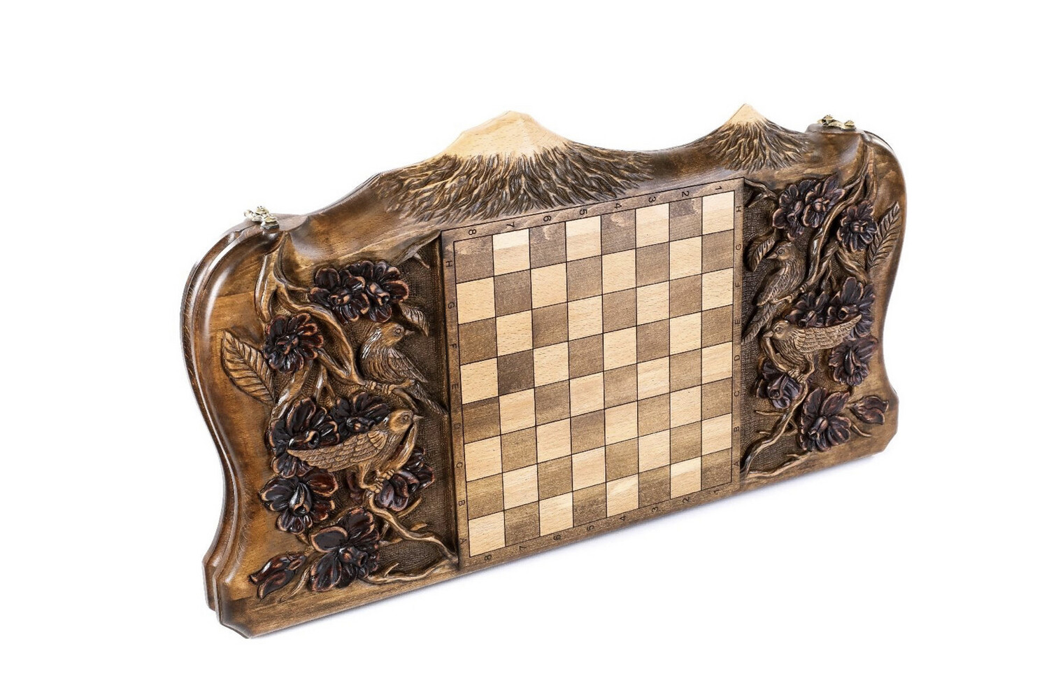Backgammon Deer with copyrighted Mount Ararat outline 24&quot; x 12&quot;