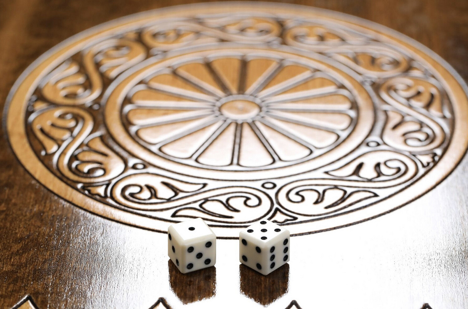 Backgammon Deer with copyrighted Mount Ararat outline 24&quot; x 12&quot;