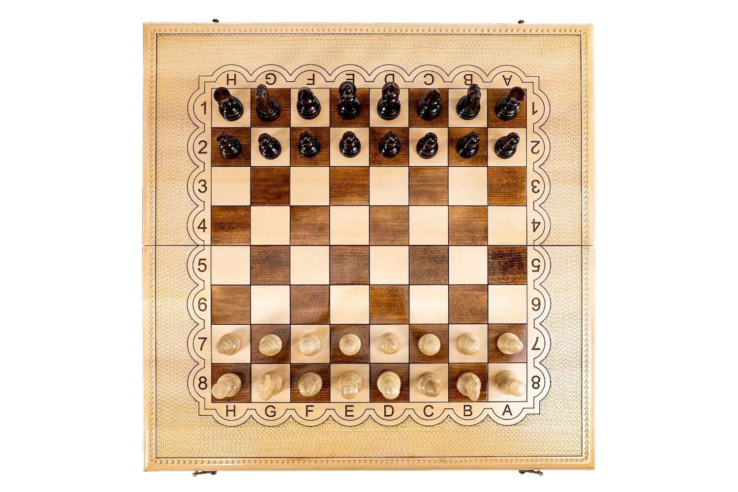 Chess-backgammon classic 27 x 27 x 2
