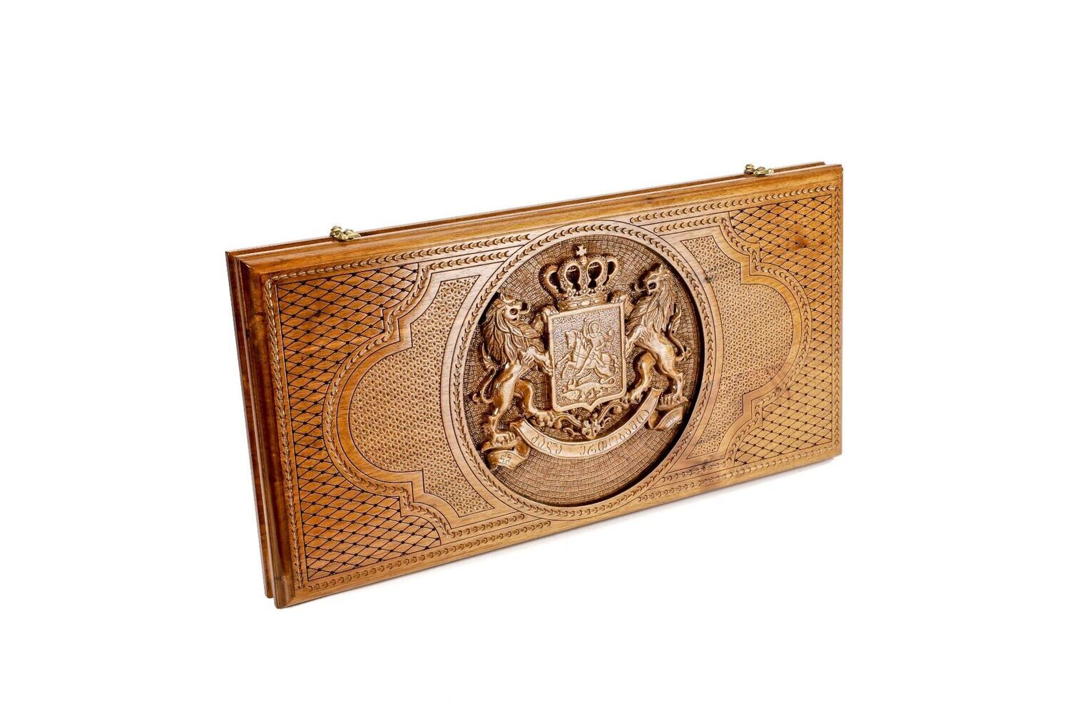 Coat of Arms of Georgia backgammon classic 24 x 12 x 2&quot;