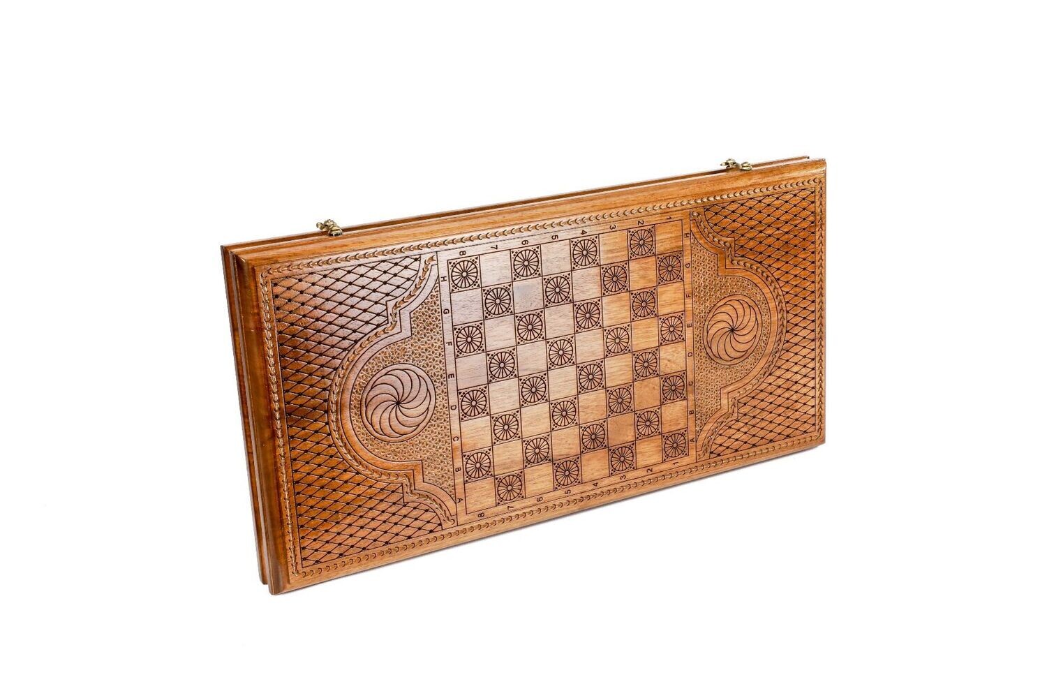 Coat of Arms of Georgia backgammon classic 24 x 12 x 2&quot;