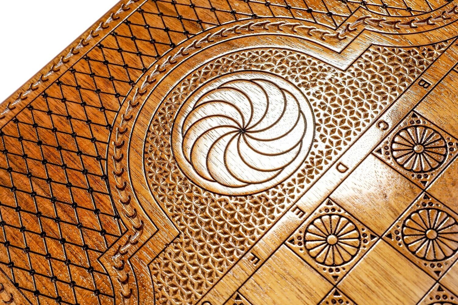 Coat of Arms of Georgia backgammon classic 24 x 12 x 2&quot;