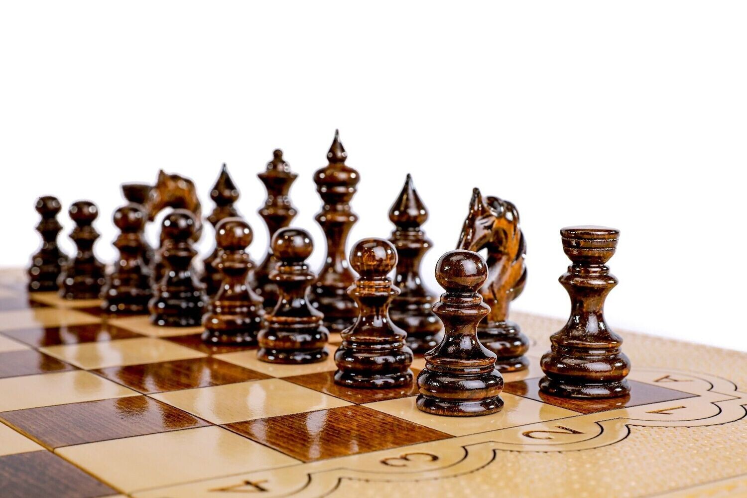 Chess-backgammon classic 27 x 27 x 2