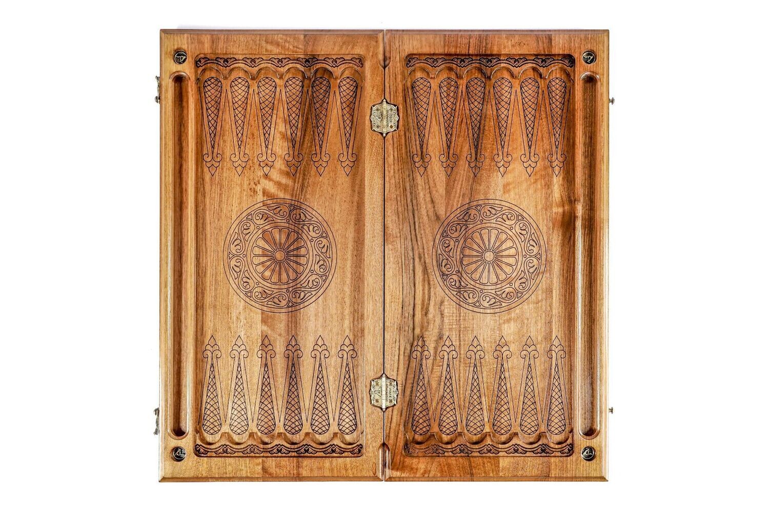 Braid pattern- epoxy backgammon two-sided classic 24 x12 x 2&quot;