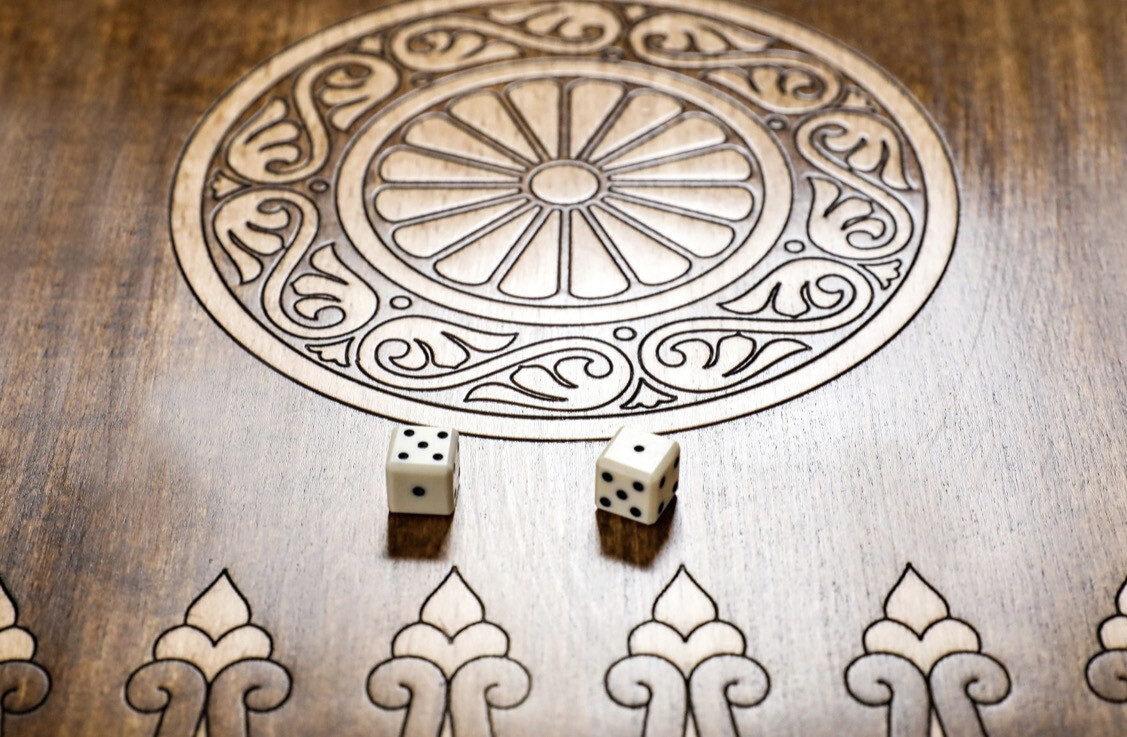 Backgammon Set Ornament 24&quot; x 12&quot;