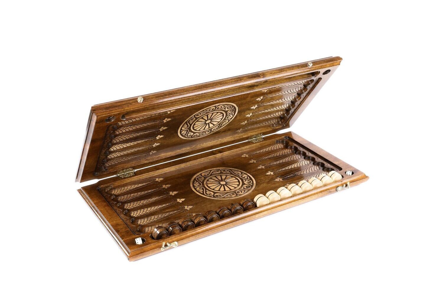 Backgammon Artsakh with complex elements classic 24&quot; x 12&quot; x 2&quot;